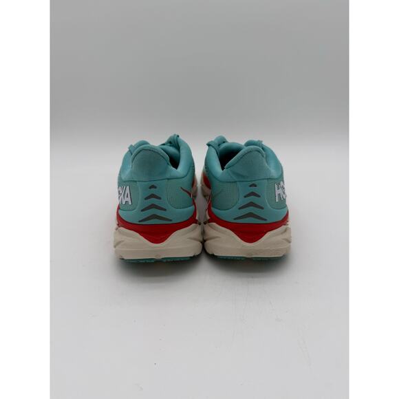Hoka One One Clifton 8 Teal Red Running Shoes Men's Size 10B - Picture 4 of 6